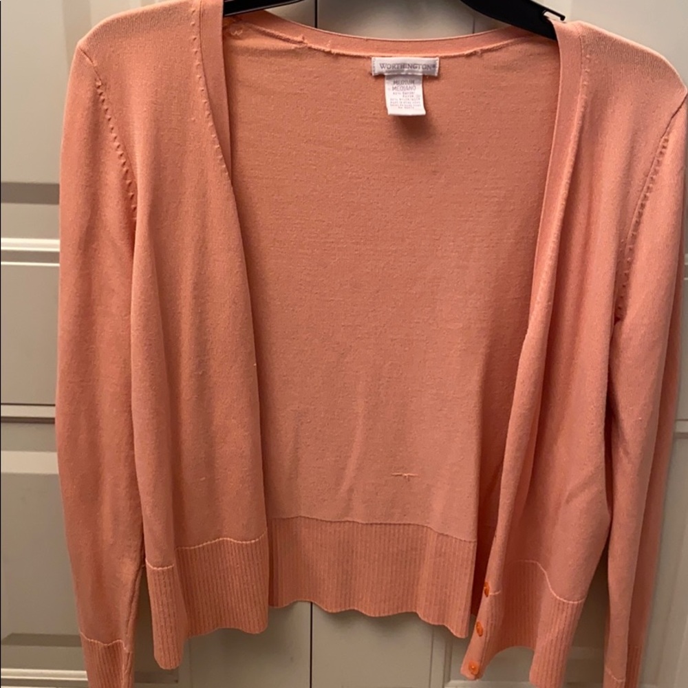 Peach cardigan